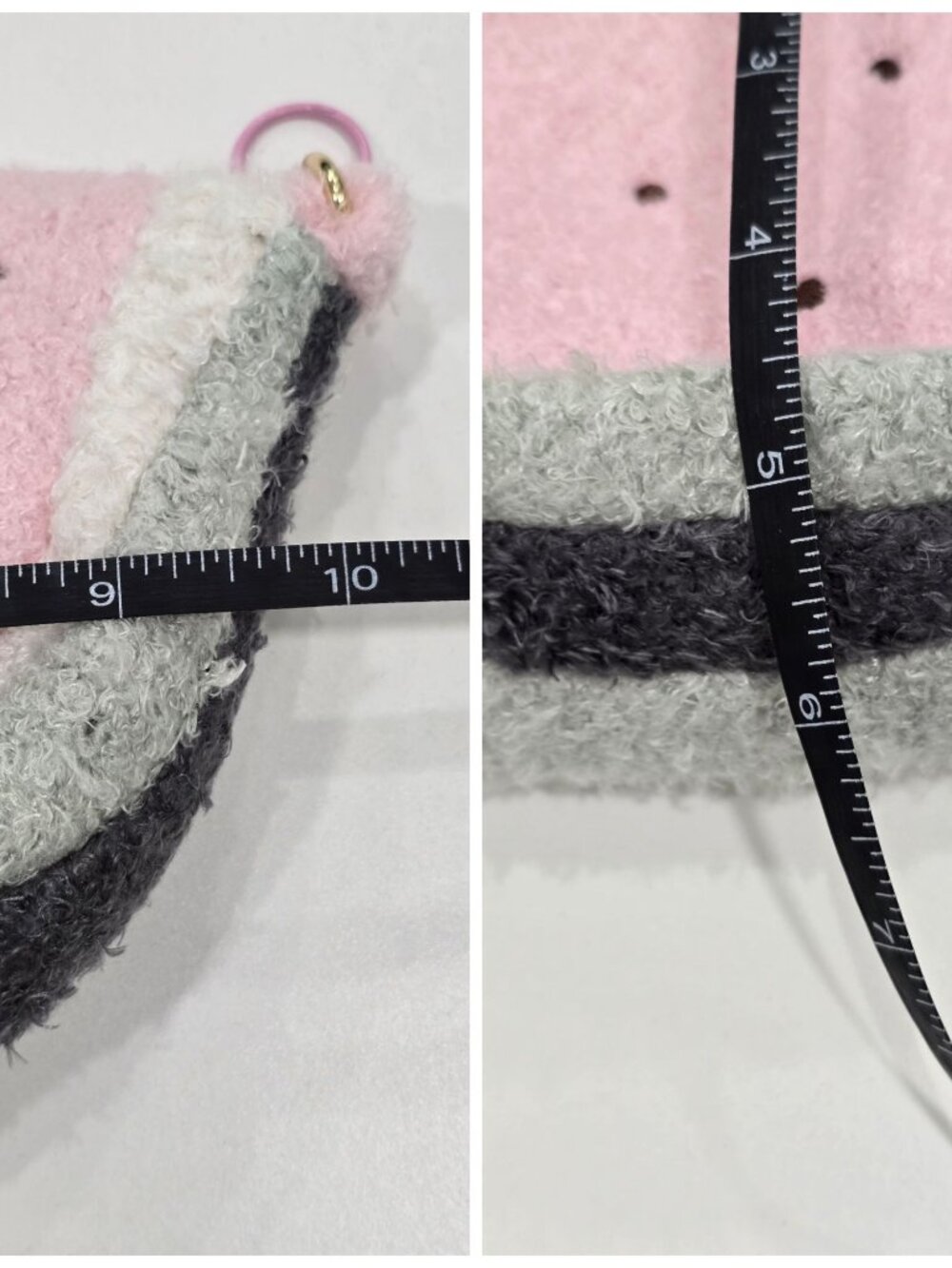 Dolls Kill ✦ Half Watermelon Plush Crossbody Bag ✦ Pink & Green Gold Chain NWT - Picture 7 of 8